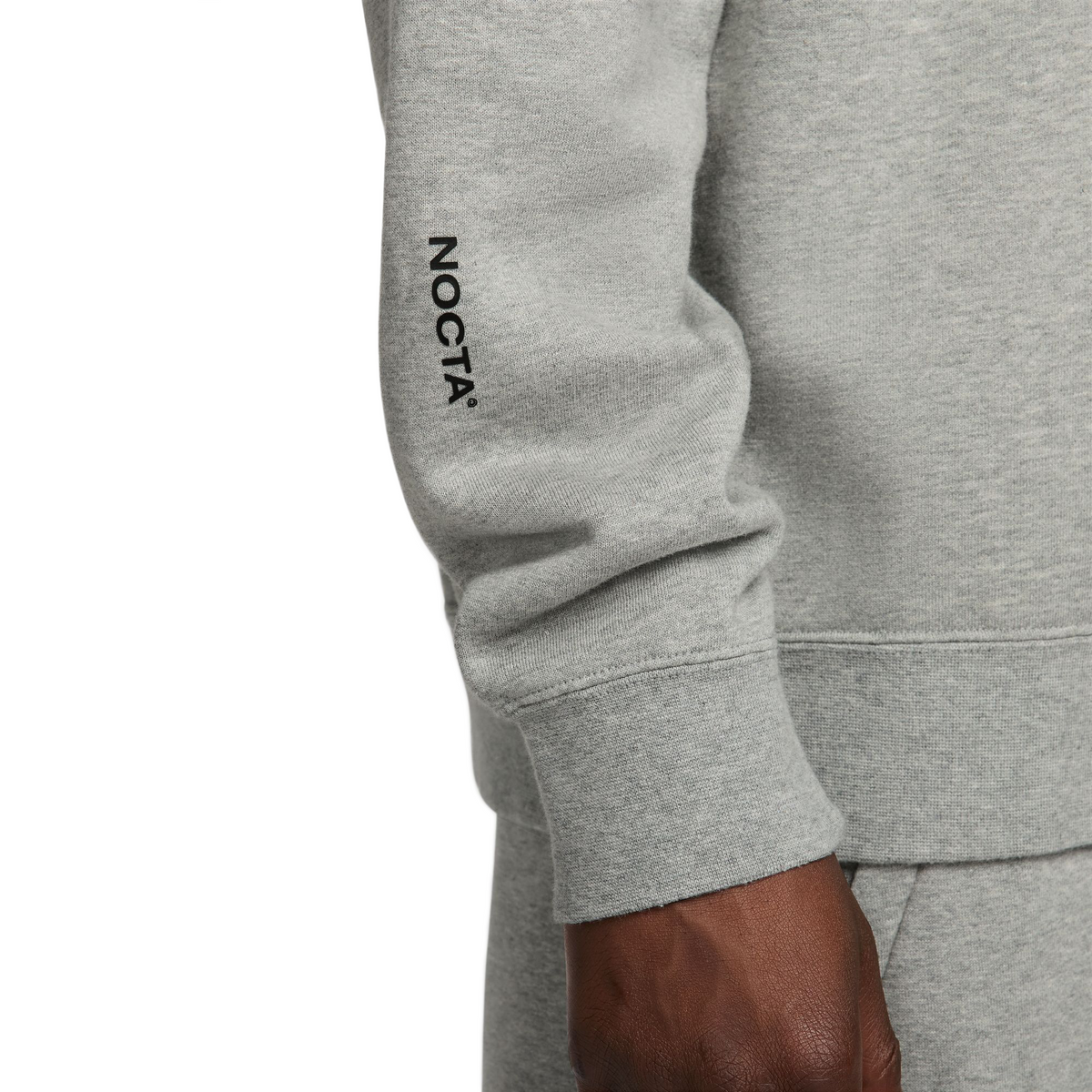 Nike NOCTA CS Fleece Crewneck Dk Grey Heather/Black FN8160-063