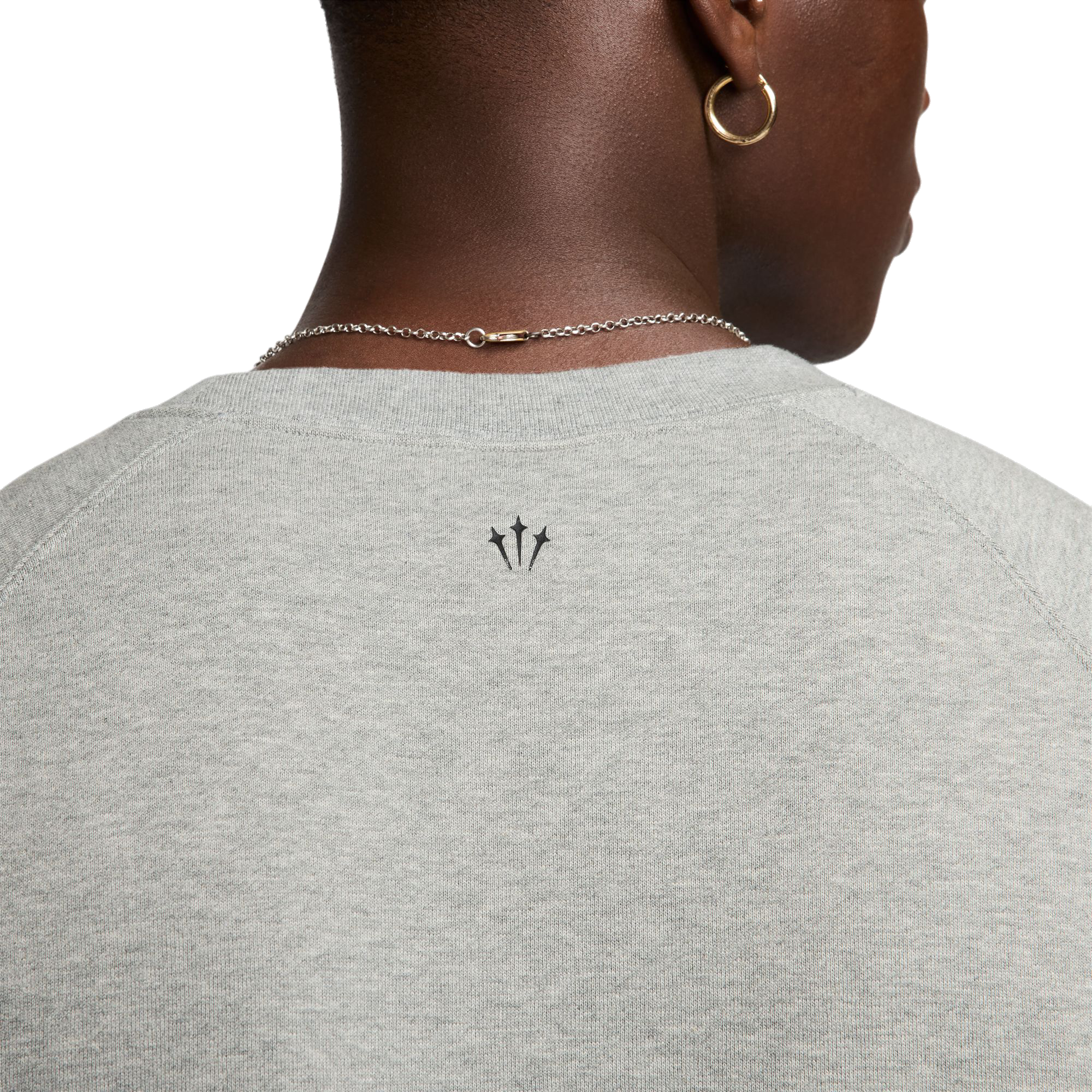 Nike NOCTA Men's Fleece CS Crew Dk Grey Heather/Black FN8160-063