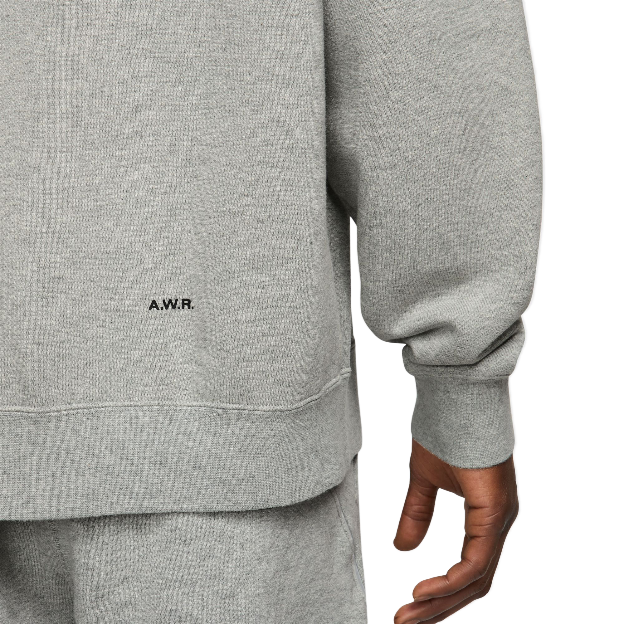 Nike NOCTA Men's Fleece CS Crew Dk Grey Heather/Black FN8160-063