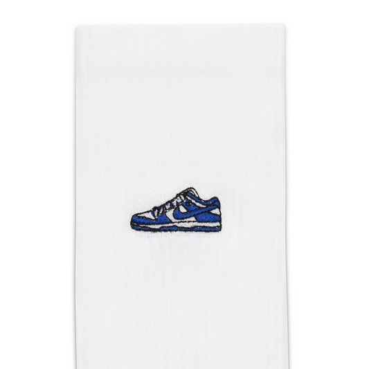 Nike Everyday Plus Cushioned Crew Socks (1 Pair) White/Varsity Royal/Black FQ0326-100