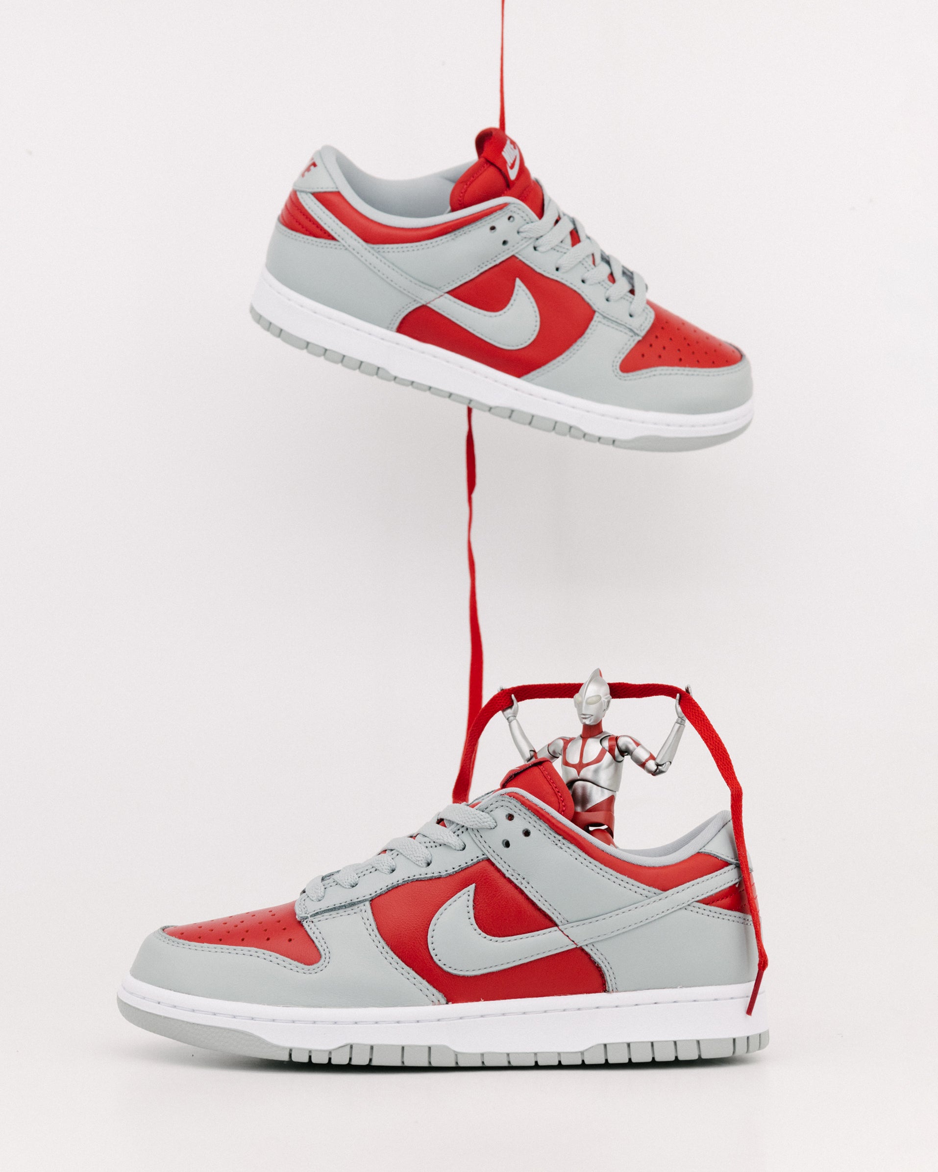 Nike Dunk Low "Ultraman" Varsity Red/Silver/White FQ6965-600