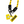 Fxxking Rabbits Phone Rope Strap + Card 2Pcs Set Yellow FRA1267