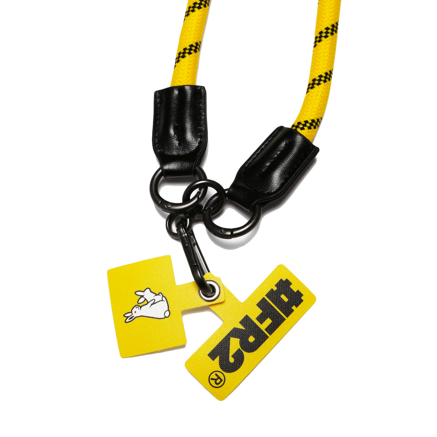 Fxxking Rabbits Phone Rope Strap + Card 2Pcs Set Yellow FRA1267