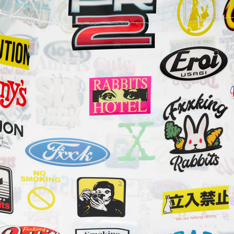 Fxxking Rabbits Logos Clear Tote Bag FRA1318