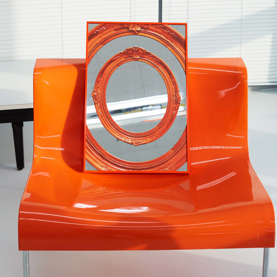 Say Touche Frame Mirror Orange