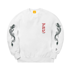 Fxxking Rabbits Dragon Embroidery Sweatshirt White FRC2521