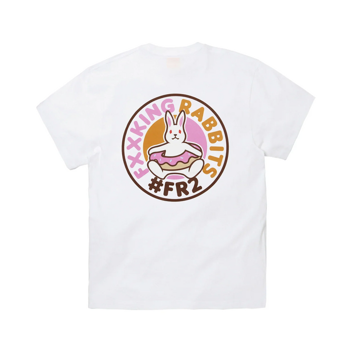 Fxxking Rabbits Rabbit Donut White T-Shirt FRC2547