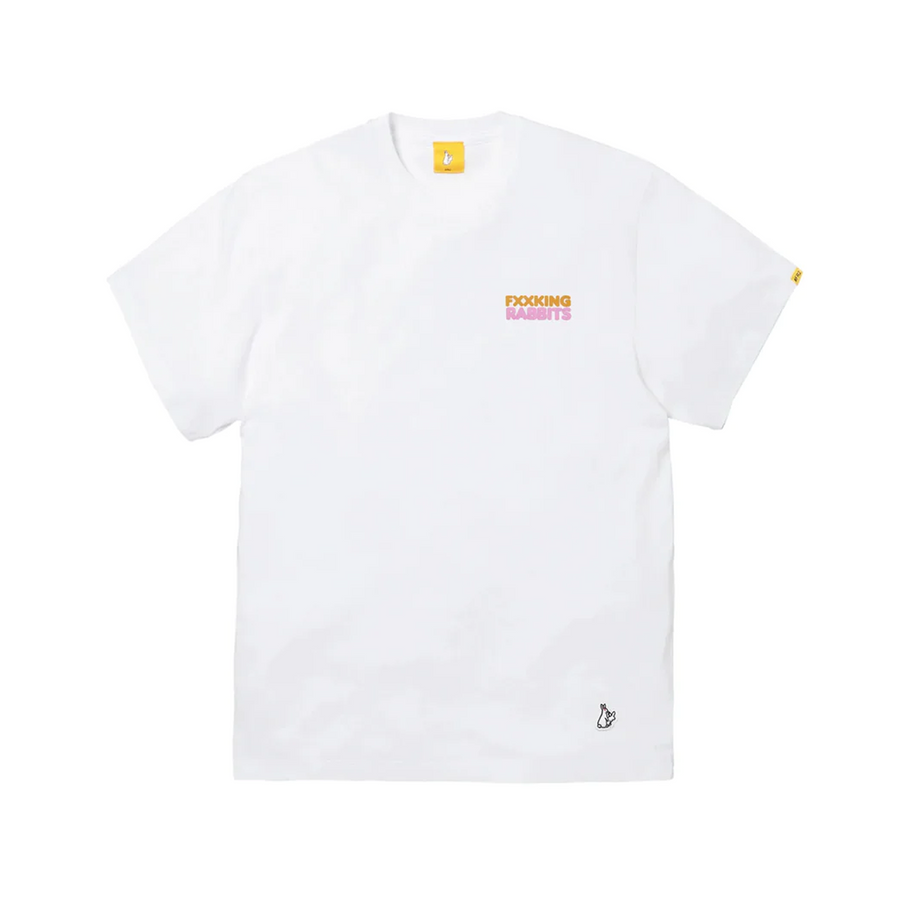 Fxxking Rabbits Rabbit Donut White T-Shirt FRC2547