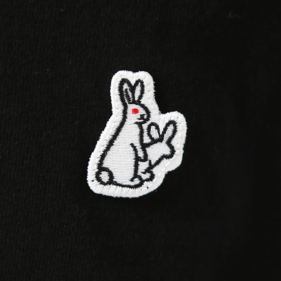 Fxxking Rabbits Rabbits Phone T-shirt Black