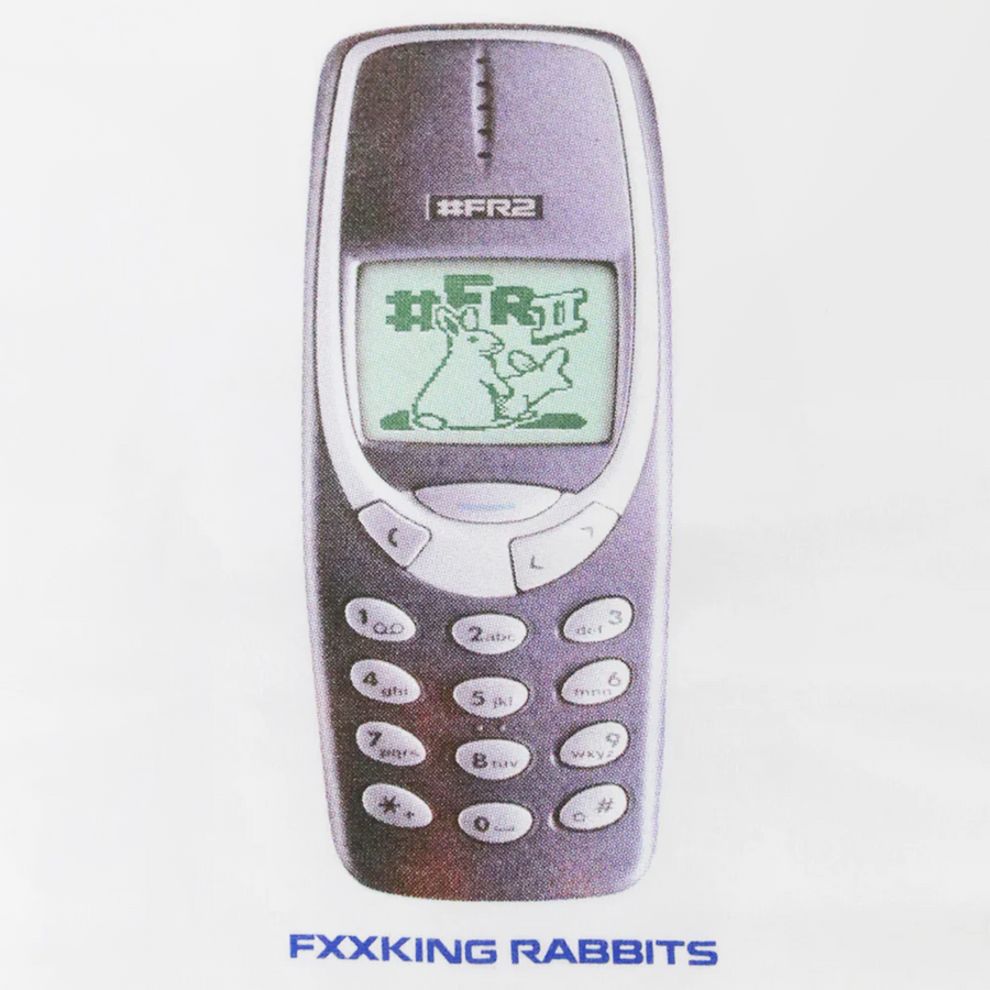 Fxxking Rabbits Rabbits Phone T-shirt White