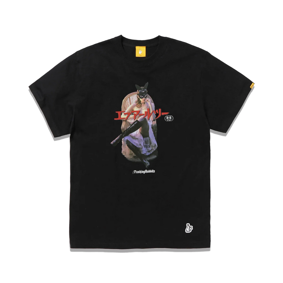 Fxxking Rabbits Bunny Girl T-shirt Black