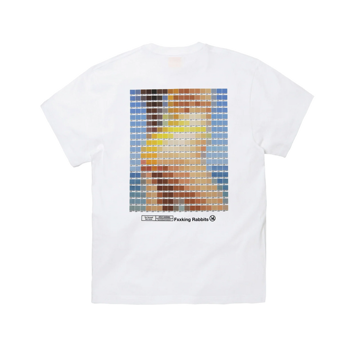 Fxxking Rabbits Mosaic Swimsuit Girl T-shirt White