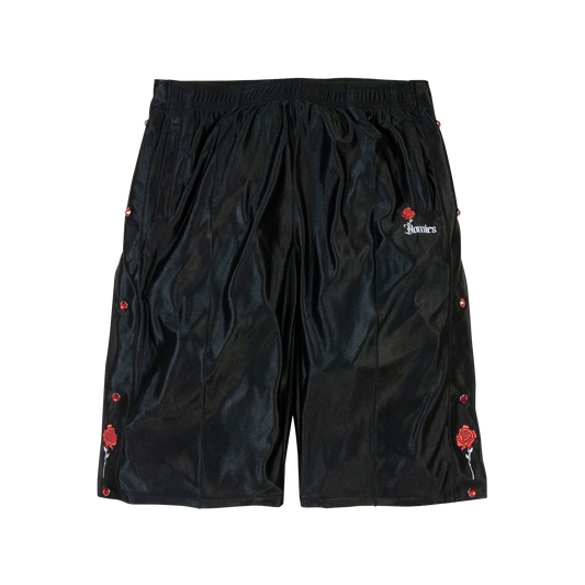 For The Homies Tearaway Rose Shorts Black