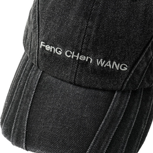 Feng Chen Wang  Black Denim Cap