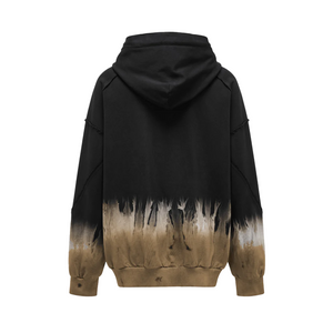 Feng Chen Wang  Tie-Dye Hoodie Black/Khaki