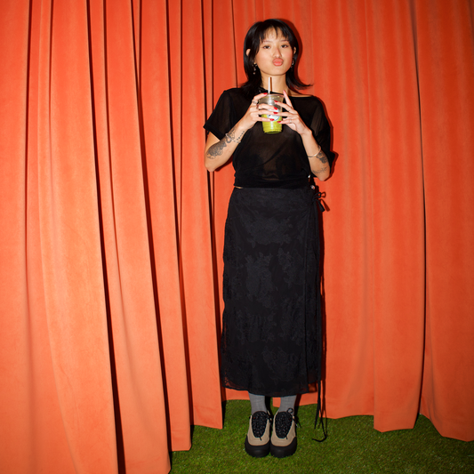 Song For The Mute Women's Wrap Skirt Black