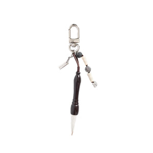 Feng Chen Wang Writing Brush Key Ring Brown