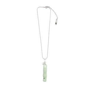 Feng Chen Wang  Celadon Bamboo Necklace Green