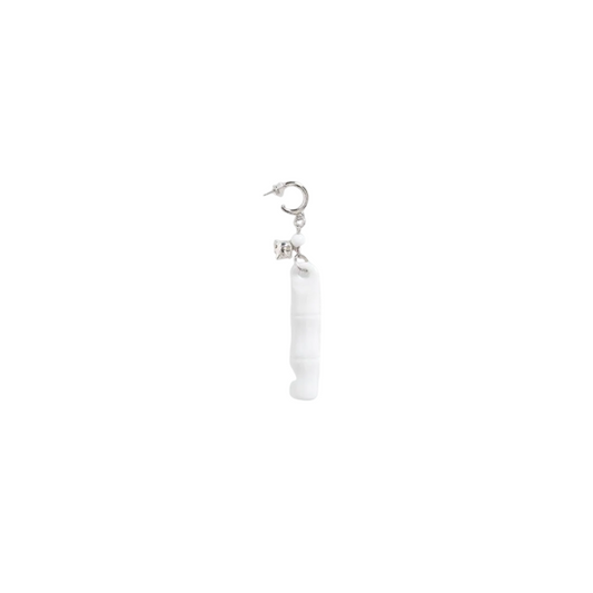 Feng Chen Wang Porcelain Ear Ring White