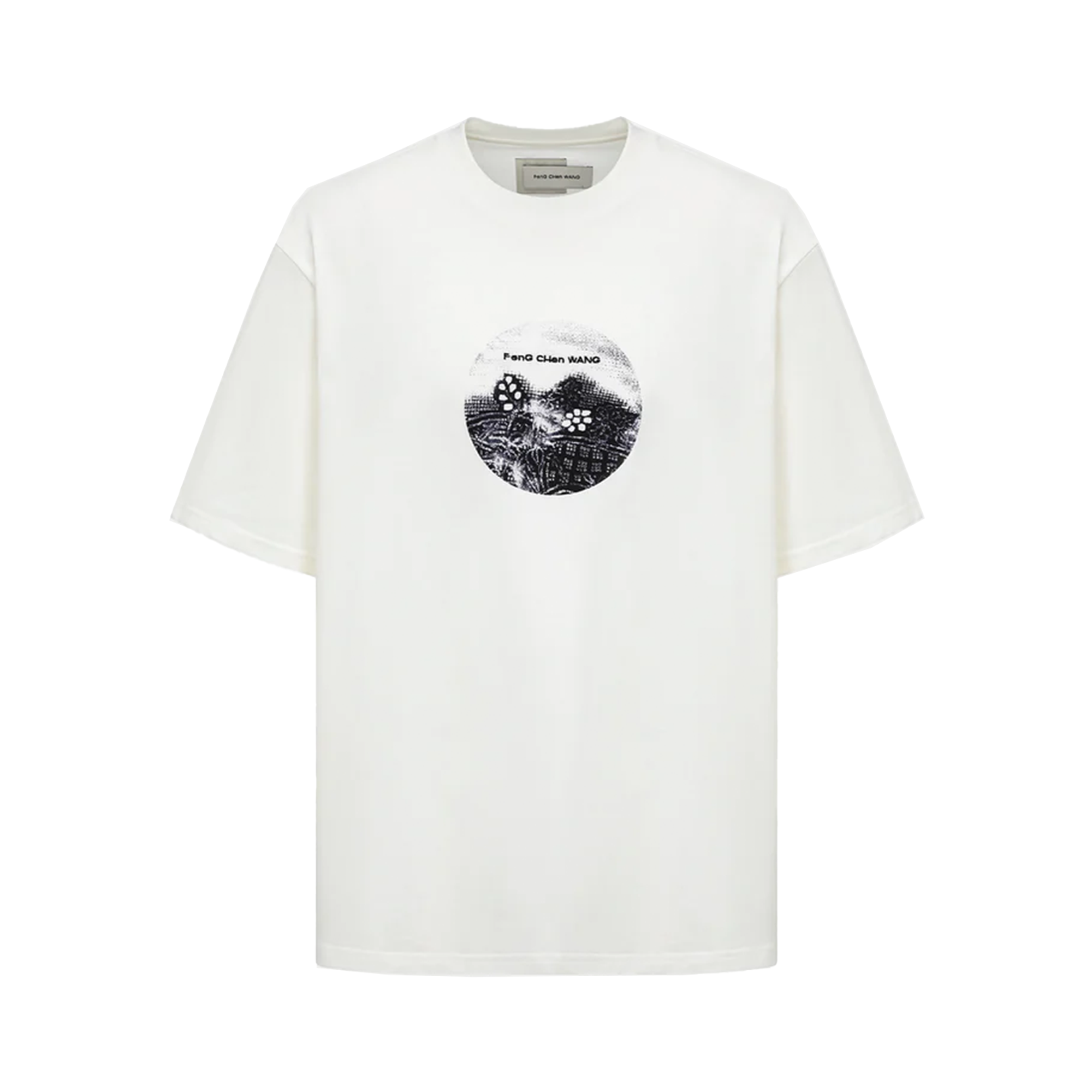 Feng Chen Wang Women's ''Yu Zi Xie''  Print White T- Shirt