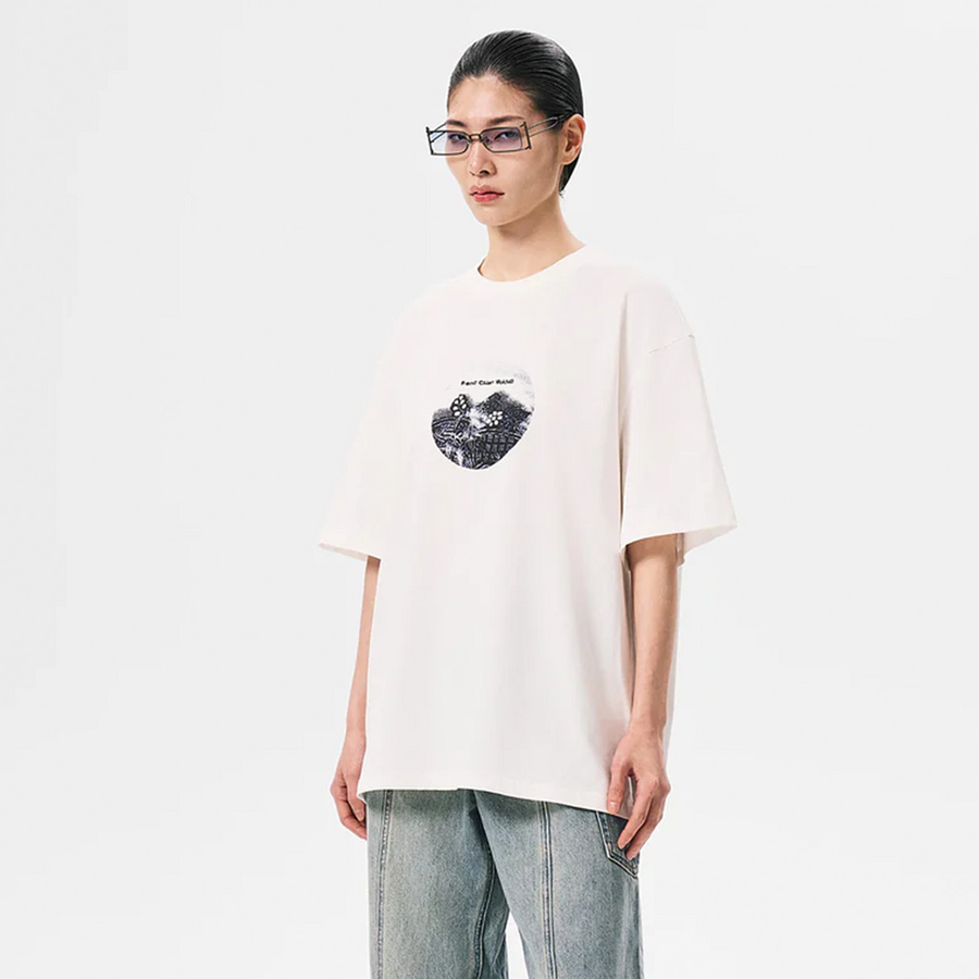 Feng Chen Wang ''Yu Zi Xie''  Print White T- Shirt