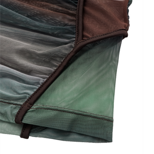 Feng Chen Wang  Deconstruction Grenadine Top Green/Brown