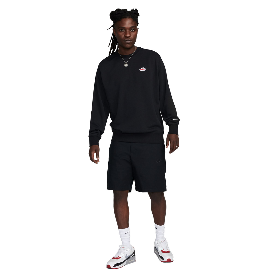 Nike Sportswear French Terry Crew-Neck Sweatshirt "Black" FZ5202-010