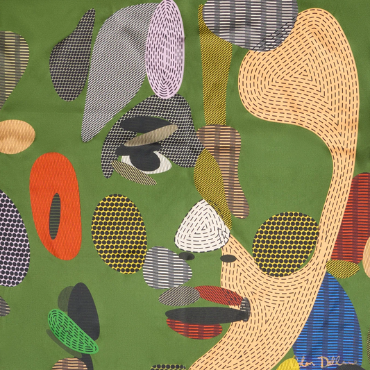 Kidsuper Face Dots Silk Scarf