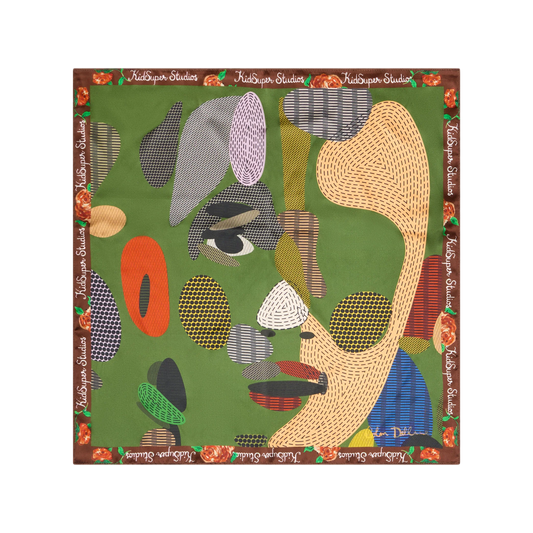 Kidsuper Face Dots Silk Scarf