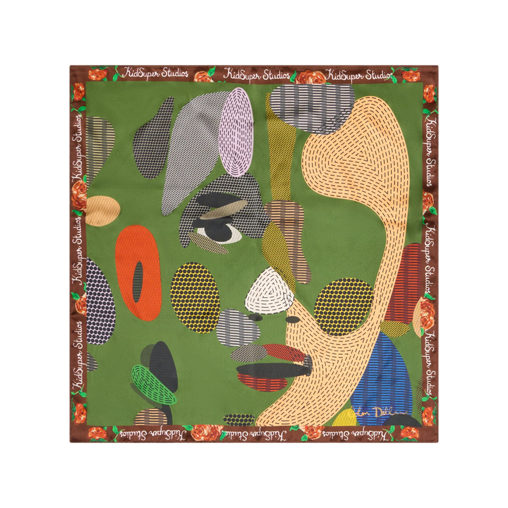 Kidsuper Face Dots Silk Scarf