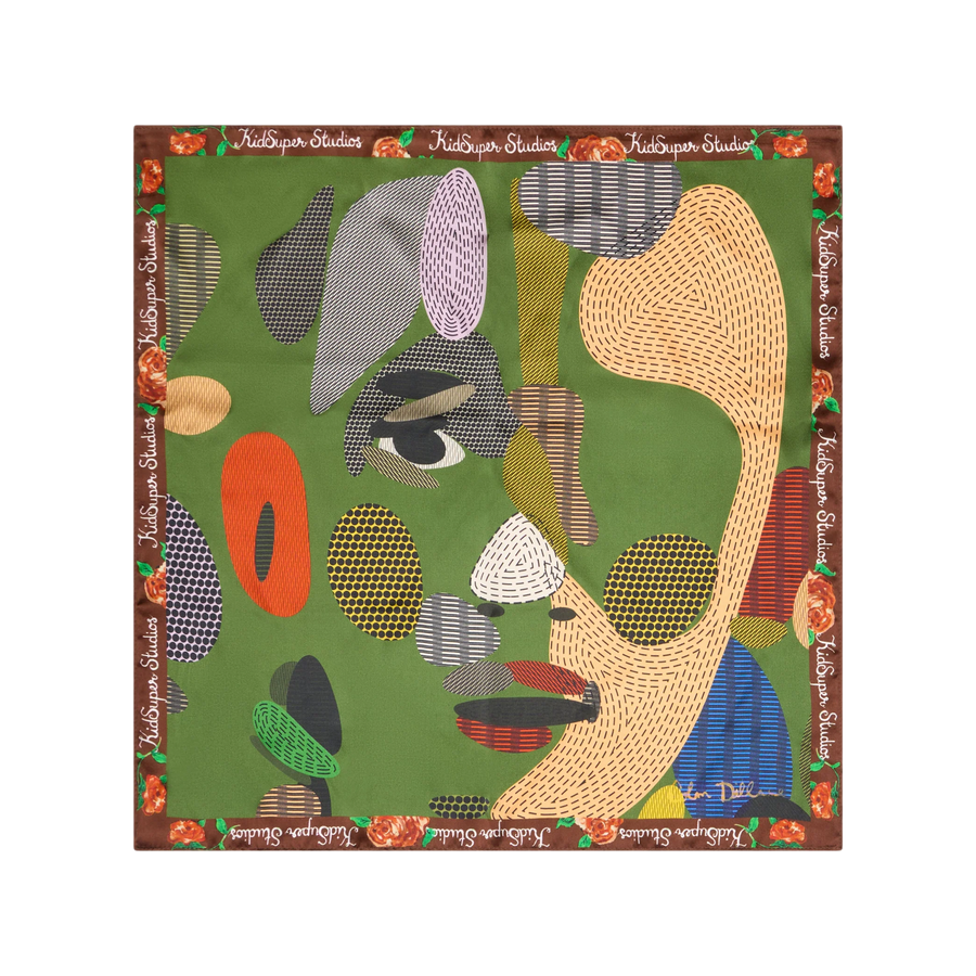 Kidsuper Face Dots Silk Scarf