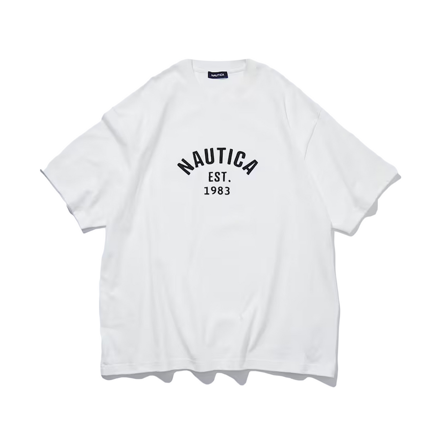 Nautica Japan Felt Logo T-Shirt White