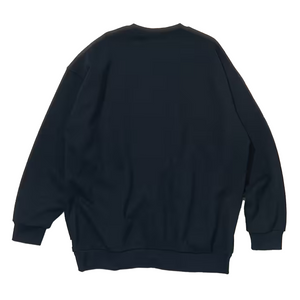 Nautica Japan Felt Logo Sweat Crew Navy