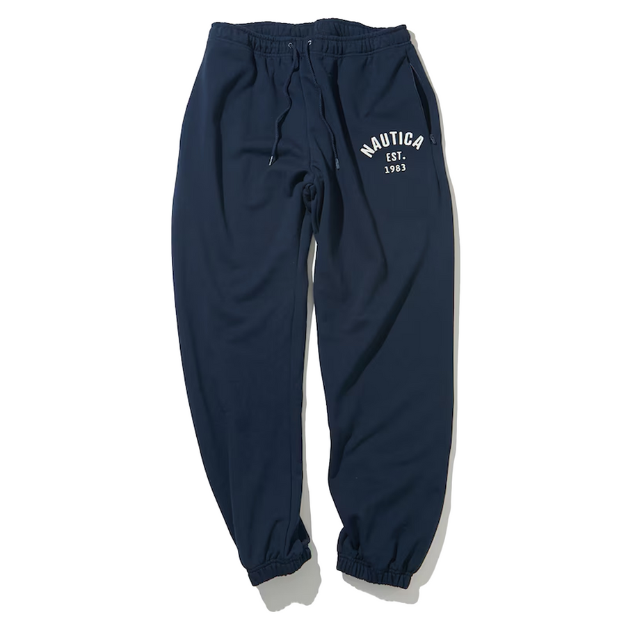 Nautica Japan Felt Arch Sweat Pants Navy