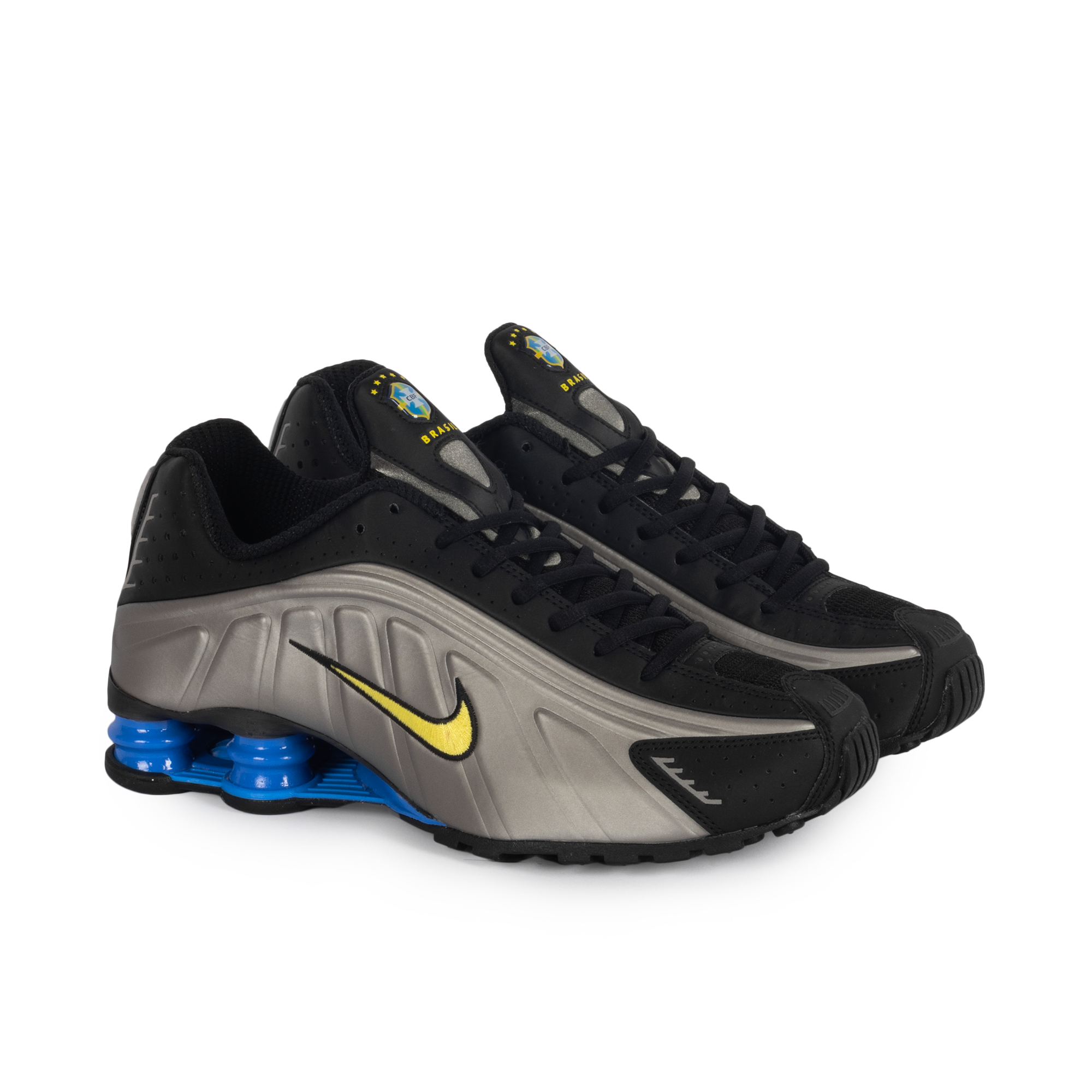Nike Shox R4 Black/Canary/Mtlc Pewter/Lt Photo Blue IO8134-001