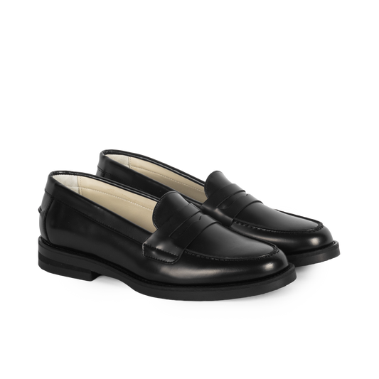 Duke + Dexter Women's Wilde Black Penny Loafer PWWBLAPEN