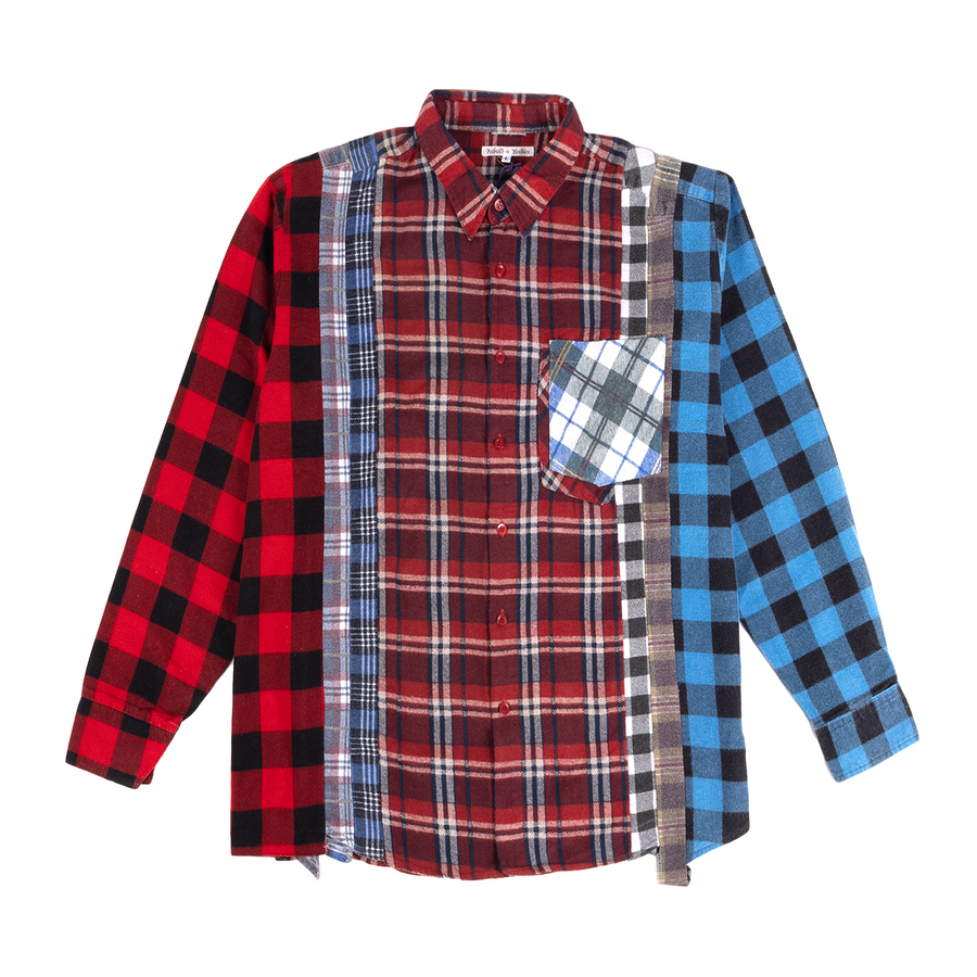 Needles Flannel 7 Cuts Shirt #QV395-2 Large