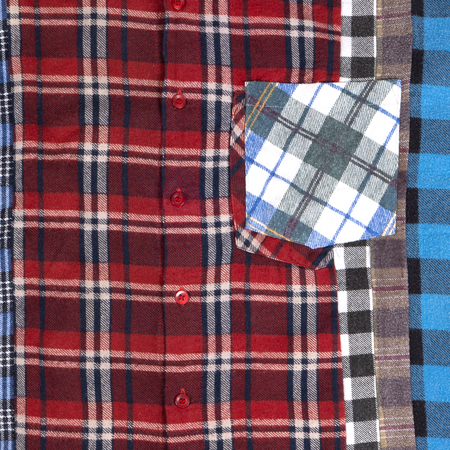 Needles Flannel 7 Cuts Shirt #QV395-2 Large