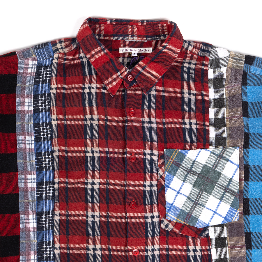 Needles Flannel 7 Cuts Shirt #QV395-2 Large