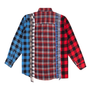 Needles Flannel 7 Cuts Shirt #QV395-2 Large