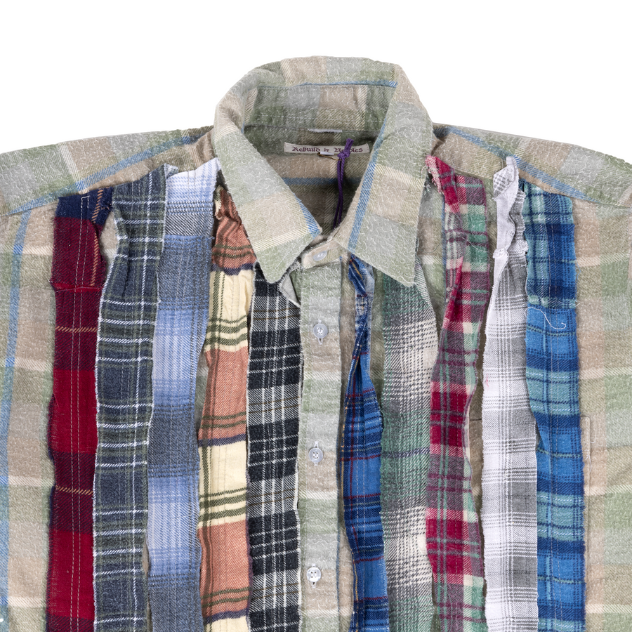 Needles Flannel Ribbon Shirt #QV397 Medium