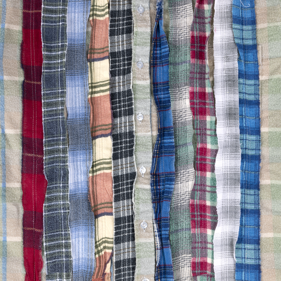 Needles Flannel Ribbon Shirt #QV397 Medium