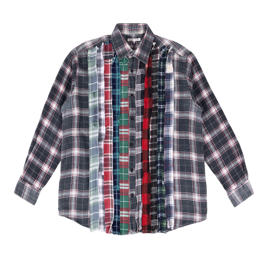 Needles Flannel Ribbon Shirt #QV397 X-Large