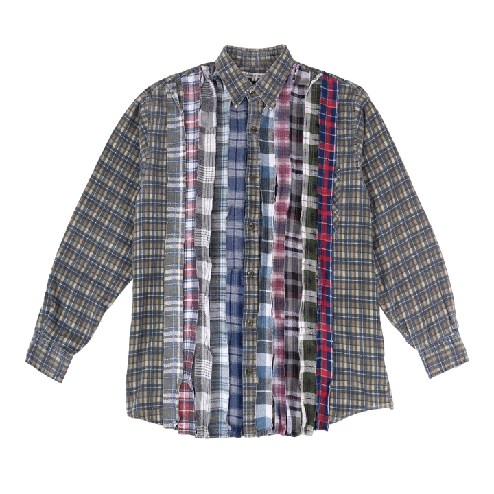 Needles Flannel Ribbon Shirt #QV397 Large