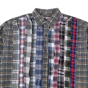 Needles Flannel Ribbon Shirt #QV397 Large