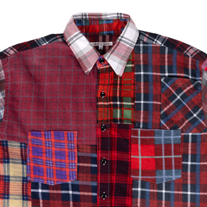 Needles Flannel Straight Hem Shirt #QV404-2 Large