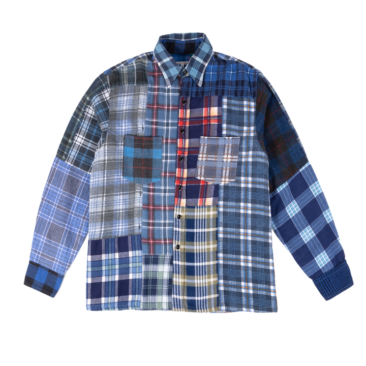 Needles Flannel Straight Hem Shirt #QV404 Medium