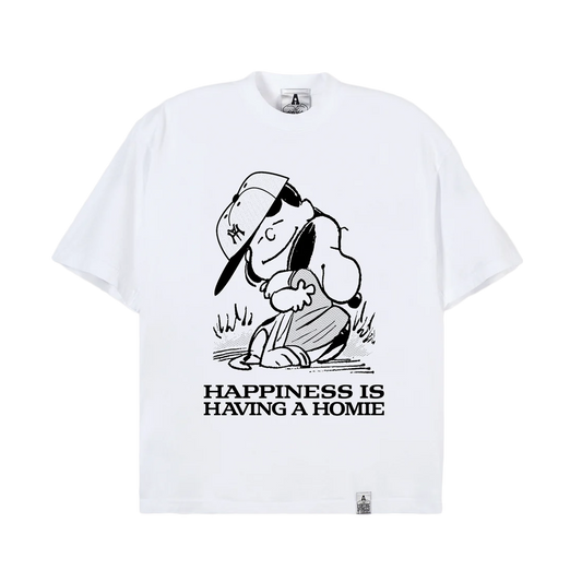 For The Homies Happiness Is Having A Homie T-Shirt White