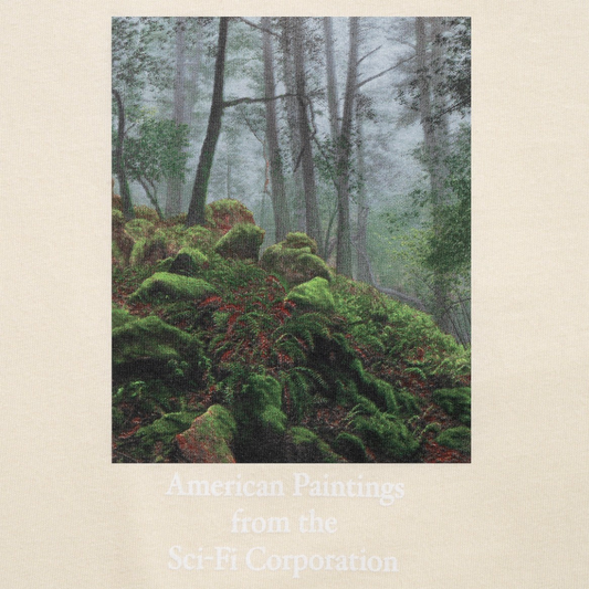 Sci-Fi Fantasy Forest T-Shirt Natural