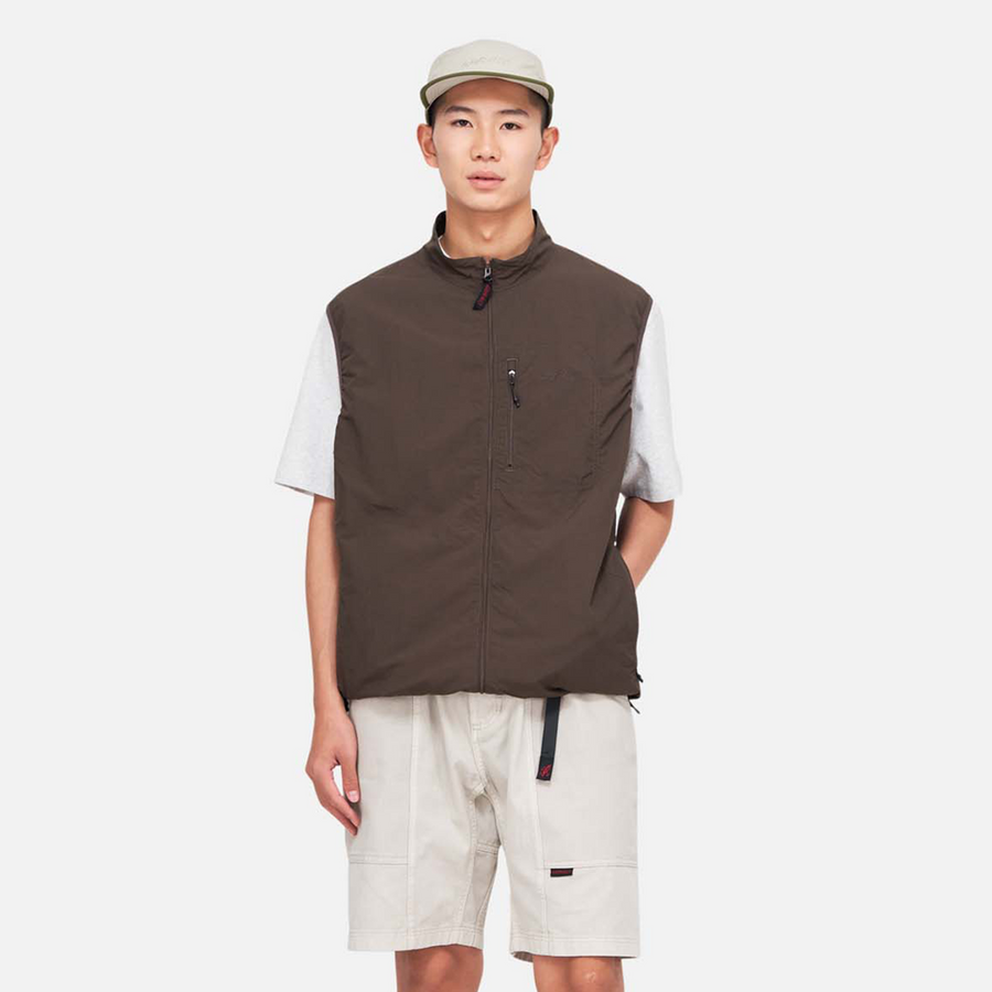 Gramicci Nylon Vest Deep Brown